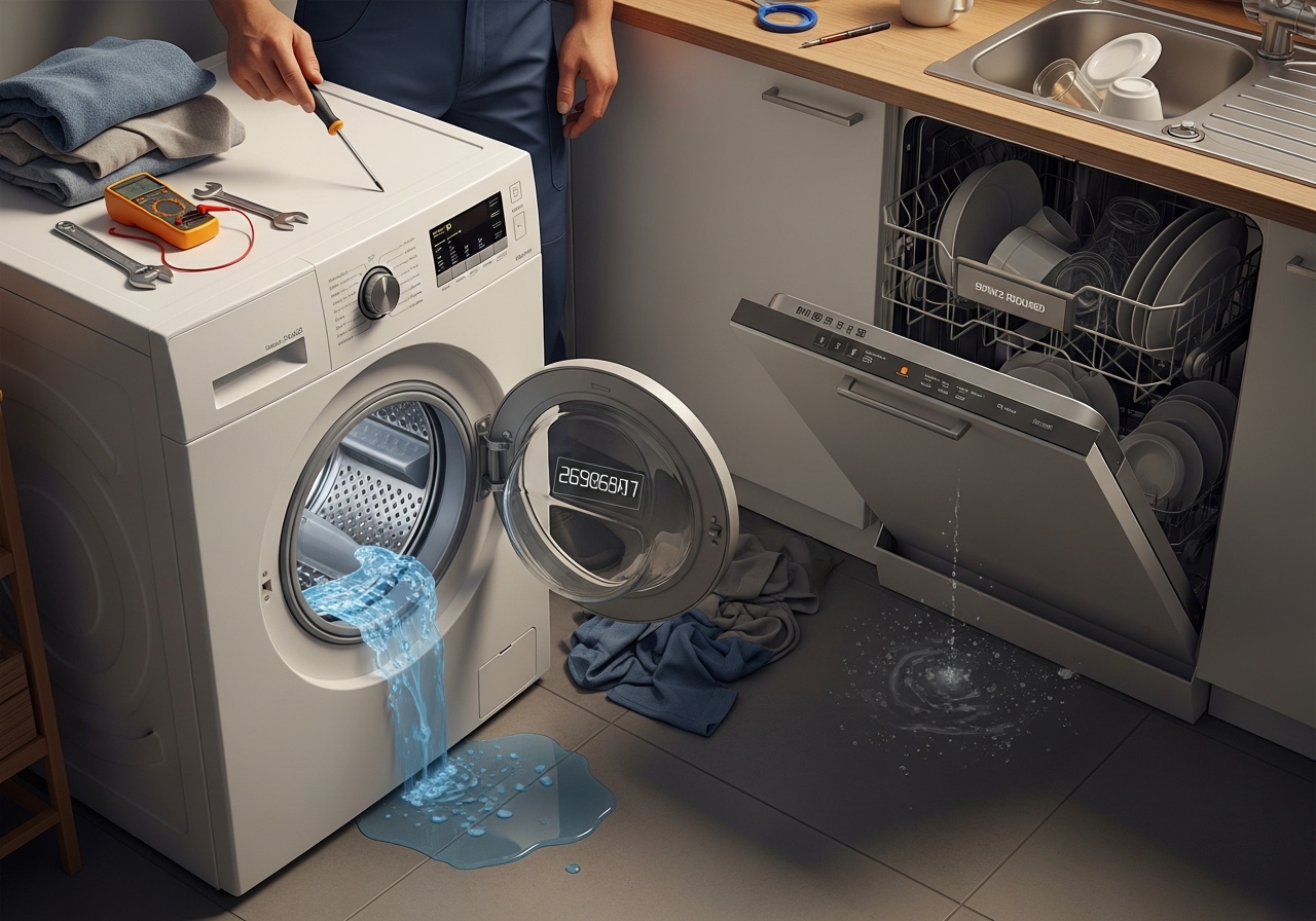 Çamaşır ve Bulaşık Makinesi Tamiri Yaygın Arızalar